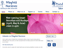 Tablet Screenshot of mayfieldnurseries.org.uk